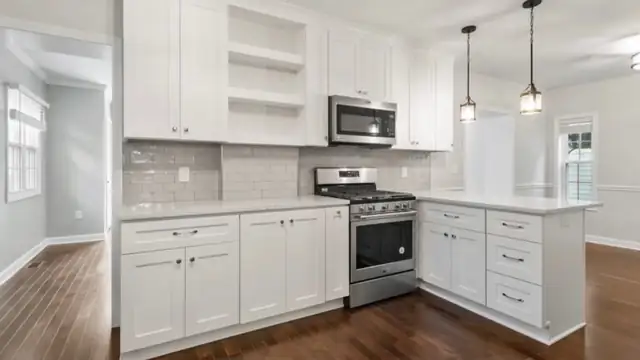 Lyndhurst, OH kitchen rebuilt by Keselman Construction Group after a house fire